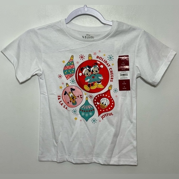 New! Disney Minnie Mouse Holiday Cheers Christmas Graphic T-Shirt - Picture 3 of 8